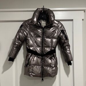SAM. Little Girl's Shiny Metallic Puffer Coat Size 4T